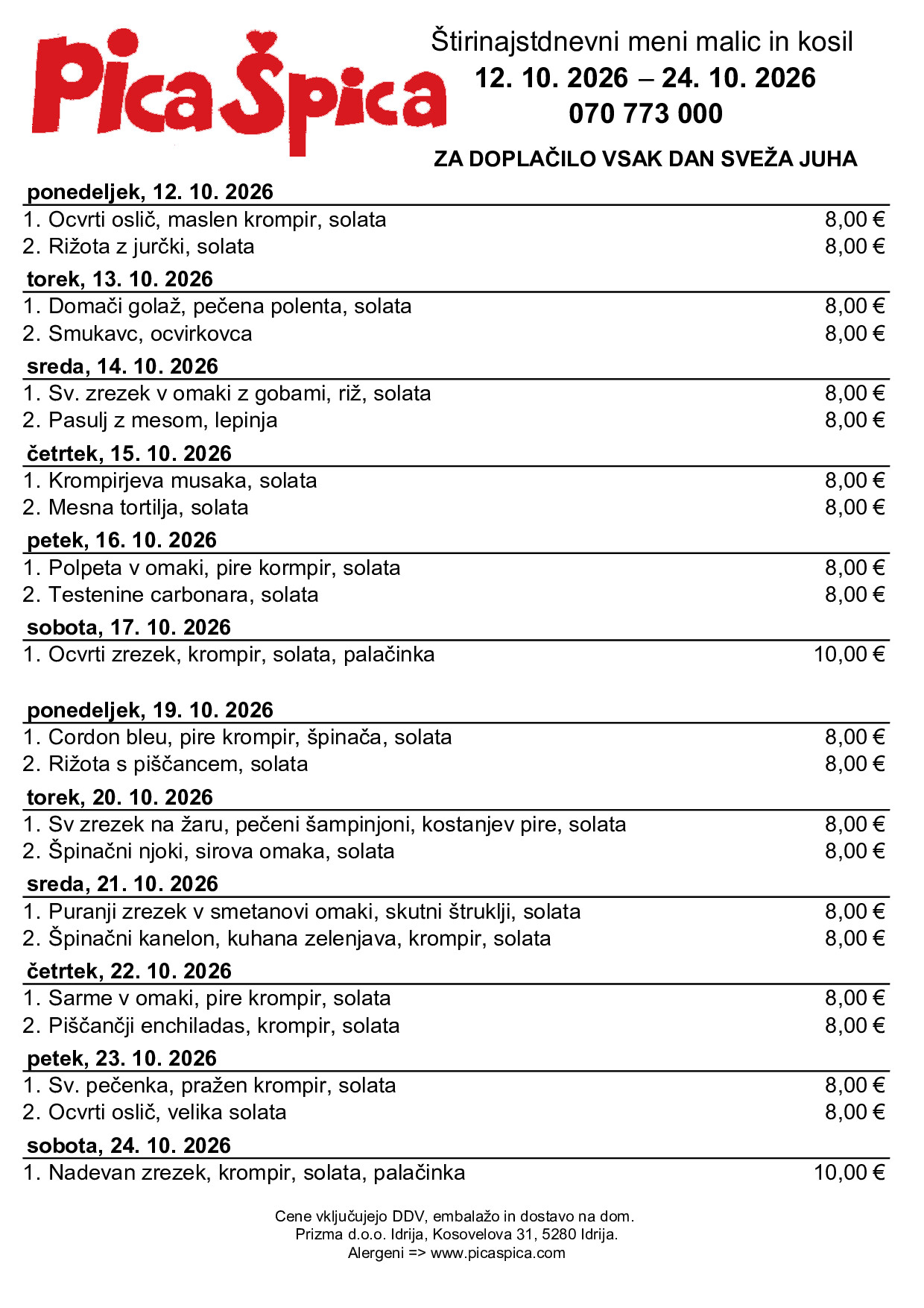 14-dnevni meni